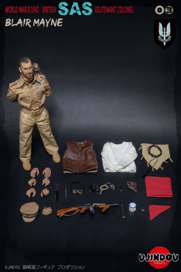 送料無料 1/6 UJINDOU UD9003 イギリス陸軍 特殊空挺部隊 WWII 1942 BRITISH SAS LIEUTENANT  COLONEL BLAIR MAYNE - 1/6フィギュアの通販、予約なら トイザキュート Since 2008