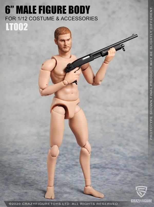CmToys 1/6 Crazy Cop フィギュアセット 送料無料 1/12 Crazy Figure LT001/LT002 欧米男性ヘッドと素体