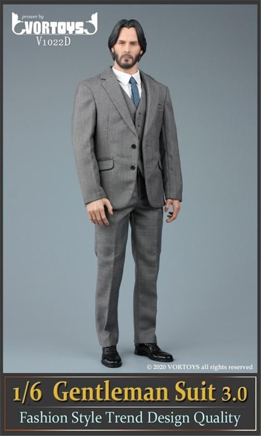 送料無料 1/6 VORTOYS V1022 男性用スーツと靴セット - 1/6