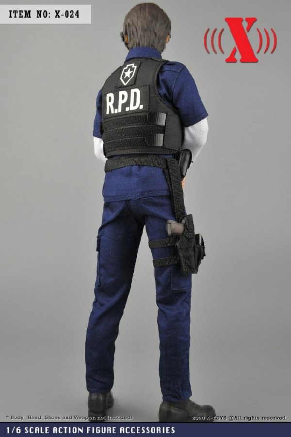 予約 送料無料 1/6 X-TOYS X-024 R.P.D. 男性警察作戦服セット - 1/6 