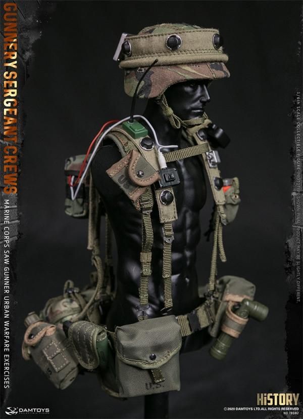 送料無料 1/6 DAMTOYS 78082 Marine Corps SAW GUNNER - 1/6