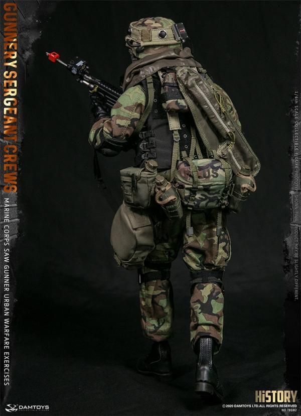 送料無料 1/6 DAMTOYS 78082 Marine Corps SAW GUNNER - 1/6フィギュア