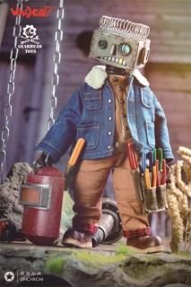 <img class='new_mark_img1' src='https://img.shop-pro.jp/img/new/icons25.gif' style='border:none;display:inline;margin:0px;padding:0px;width:auto;' />̵ 1/6 Whycat&GEARHEADTOYS GHT001 ClumsyBot Series NO.1 Repairman Curry