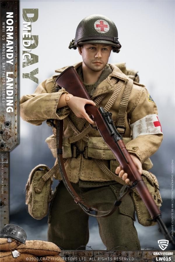 送料無料 1/12 Crazy Figure LW011-LW018 ノルマンディー上陸