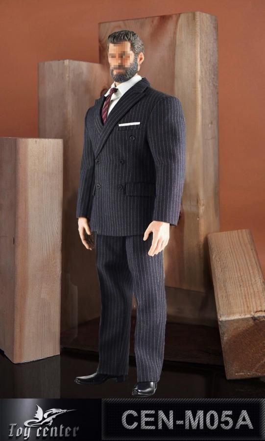 送料無料 1/6 Toy center CEN-M05 男性用服 スーツセット - 1/6