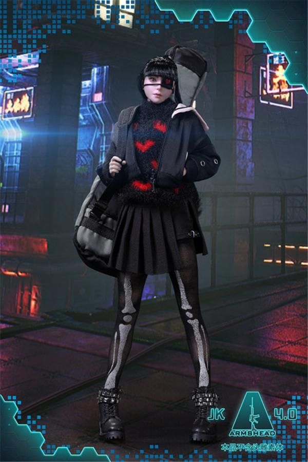 送料無料 1/6 ARMSHEAD ES JK GIRL SET 4.0 音楽学院女子学生