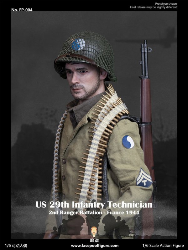 予約 送料無料 1/6 Facepoolfigure FP004B 29th Infantry Technician アメリカ陸軍レンジャー部隊  第二次世界大戦 軍曹 地台付き 豪華版 - 1/6フィギュアの通販、予約なら トイザキュート Since 2008