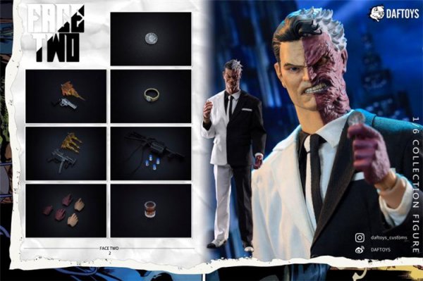 予約 送料無料 1/6 DAFTOYS F09 Two Face 欧米男性フルセット - 1/6フィギュアの通販、予約なら トイザキュート Since  2008