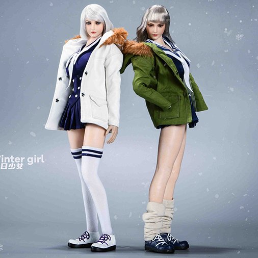 送料無料 1/6 VSTOYS 21XG69 Winter girl 女子高生ヘッドとJK