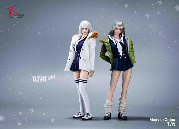 送料無料 1/6 VSTOYS 21XG69 Winter girl 女子高生ヘッドとJK