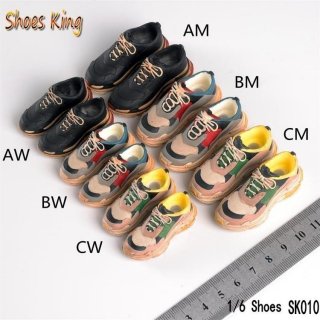 <img class='new_mark_img1' src='https://img.shop-pro.jp/img/new/icons25.gif' style='border:none;display:inline;margin:0px;padding:0px;width:auto;' />̵ 1/6 Shoes King SK010 եե Clunky Sneaker 