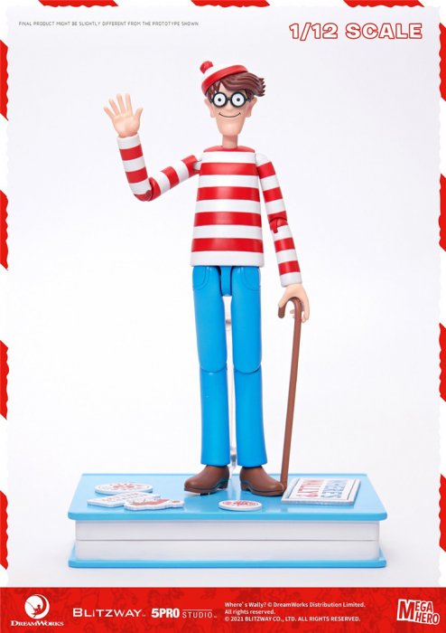 送料無料 1/12 Blitzway 5PRO-MG-20302 Where's Wally - 1/6フィギュア