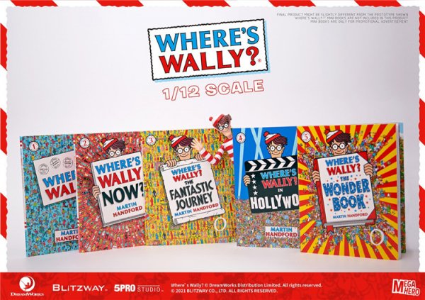 送料無料 1/12 Blitzway 5PRO-MG-20302 Where's Wally - 1/6フィギュア