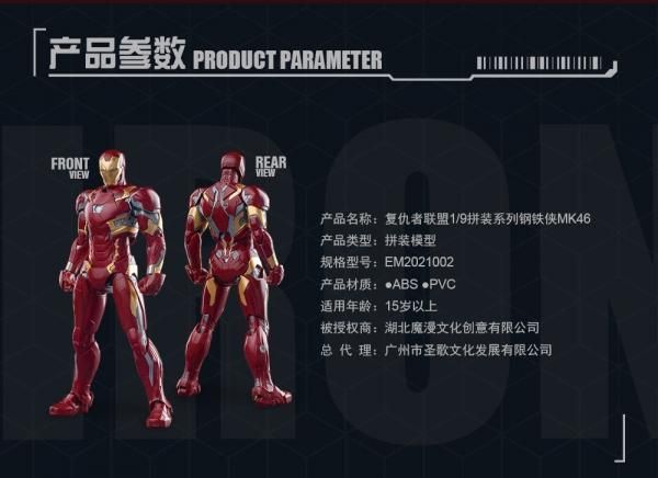 送料無料 1/9 御模道 Eastern Model EM2021002 アベンジャーズ