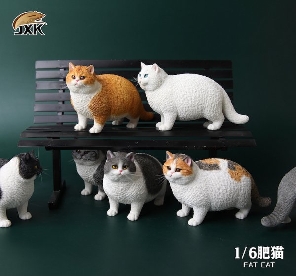 送料無料 1/6 JXK studio JXK064 英国 デブ猫 Fat Cat - 1/6フィギュア