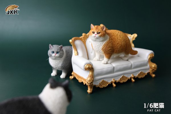 送料無料 1/6 JXK studio JXK064 英国 デブ猫 Fat Cat - 1/6フィギュア