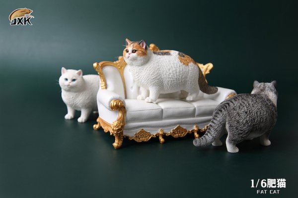 送料無料 1/6 JXK studio JXK064 英国 デブ猫 Fat Cat - 1/6フィギュア