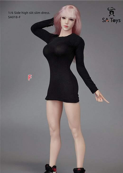 送料無料 1/6 SA Toys SA018 セクシータイトスカートワンピース