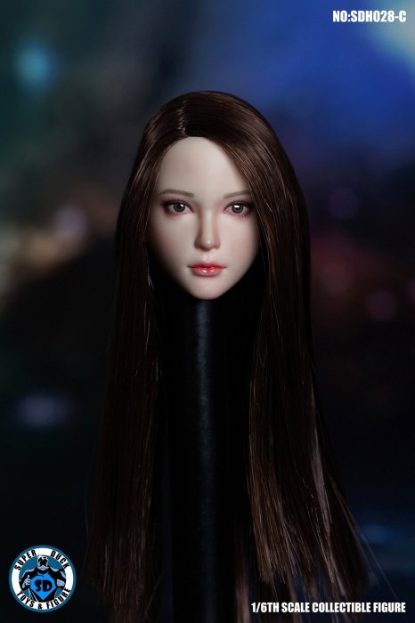 送料無料 1/6 SUPER DUCK SDH028-C 清純派美少女 アジアン美人ヘッド 