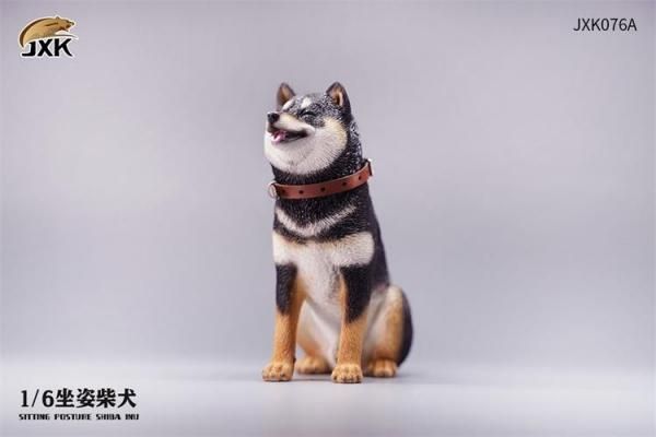 Amazon.co.jp: JXK ブランコで遊ぶ白柴 置物 フィギュア 超