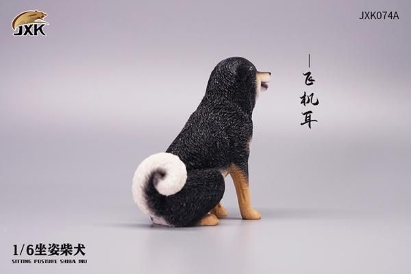 Amazon.co.jp: JXK ブランコで遊ぶ白柴 置物 フィギュア 超