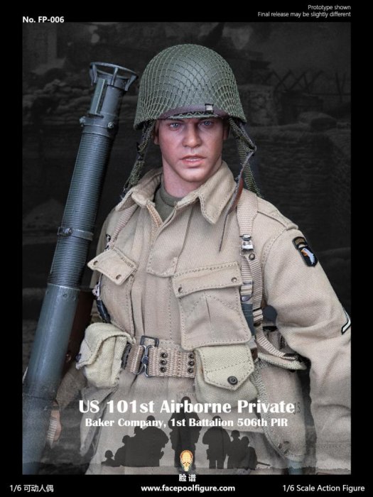 送料無料 1/6 Facepoolfigure FP006 第二次世界大戦 アメリカ陸軍 第 