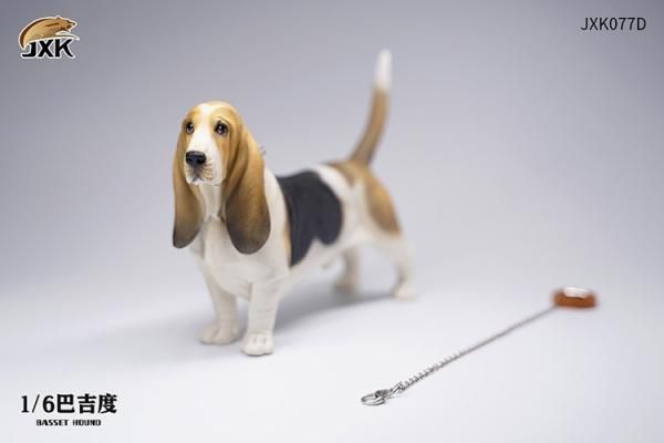 送料無料 1/6 JXK studio JXK077 バセット・ハウンド犬 - 1/6
