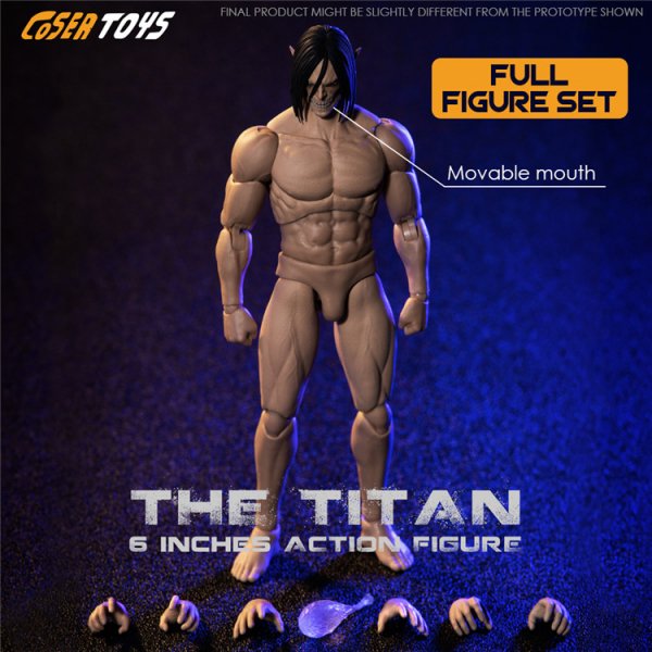 送料無料 1/12 COSER TOYS AD-001 THE TITAN 巨人 エレン アジアン男性