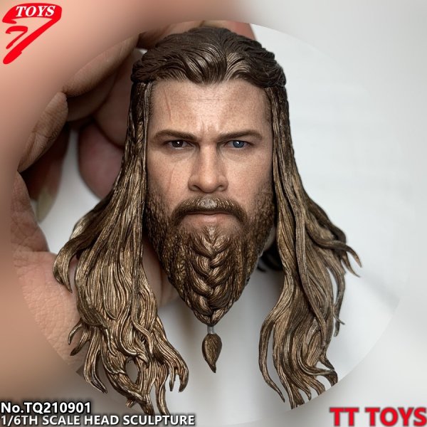 送料無料 予約 1/6 TTTOYS TQ210901 ソー 欧米男性ヘッド - 1/6