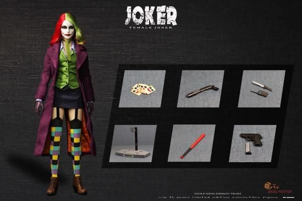 送料無料 1/6 WOLFKING WK-89026A Female Joker 女性ジョーカー