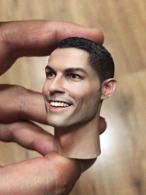 全商品超特価 ロナウド フィギュア ヘッド 笑顔 1/6 ronaldo CR7