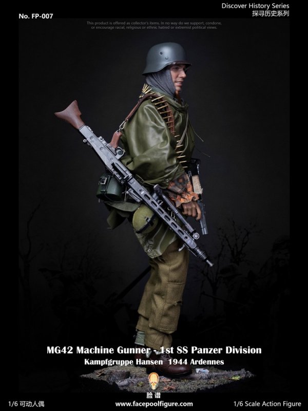 送料無料 1/6 Facepoolfigure FP007A 第二次世界大戦 バルジの戦い MG42 Machine Gunner 欧米男性フルセット  - 1/6フィギュアの通販、予約なら トイザキュート Since 2008