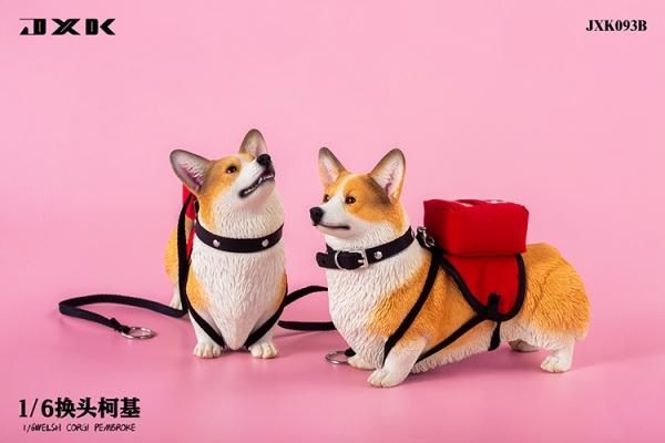 送料無料 1/6 JXK studio JXK093 頭替え ウェルシュ・コーギー犬