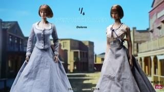 <img class='new_mark_img1' src='https://img.shop-pro.jp/img/new/icons1.gif' style='border:none;display:inline;margin:0px;padding:0px;width:auto;' />̵  1/6 wolford toys WF-2021A/B West Retro Dress  ƥɥ쥹å