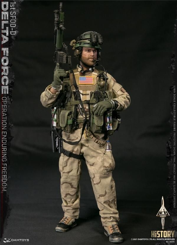 フィギュアとVita 送料無料 1/6 DAMTOYS 78091 デルタ特殊部隊1st SFOD-D 欧米男性