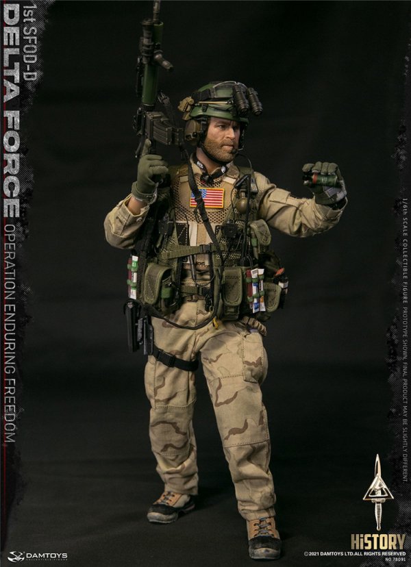 送料無料 1/6 DAMTOYS 78091 デルタ特殊部隊1st SFOD-D 欧米男性