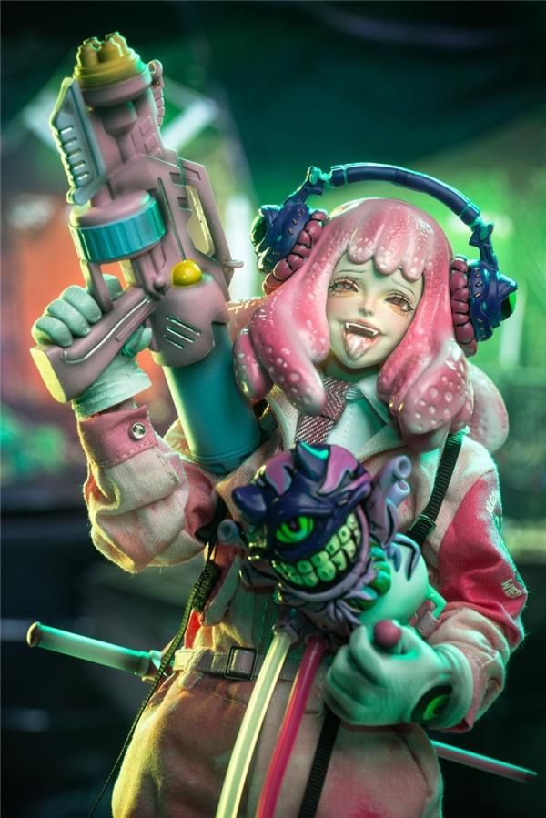 送料無料 1/6 ART FUTURE 京都怪誕 たこ焼き ピンク少女フル