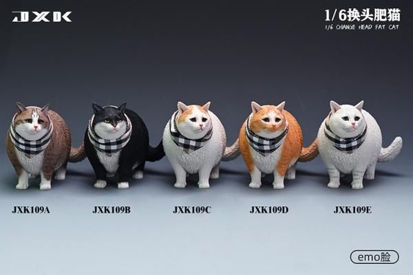 送料無料 1/6 JXK studio JXK109 太った猫 頭入り替え可 - 1/6 