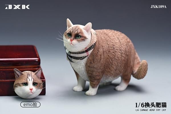 送料無料 1/6 JXK studio JXK109 太った猫 頭入り替え可 - 1/6 