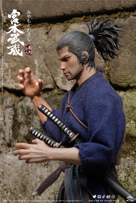 送料無料 1/6 ZGJKTOYS L-001 宮本武蔵 剣術家 日本男性フルセット - 1 