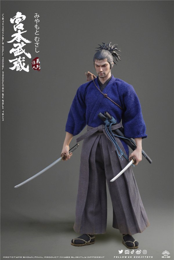 送料無料 1/6 ZGJKTOYS L-001 宮本武蔵 剣術家 日本男性フルセット - 1 