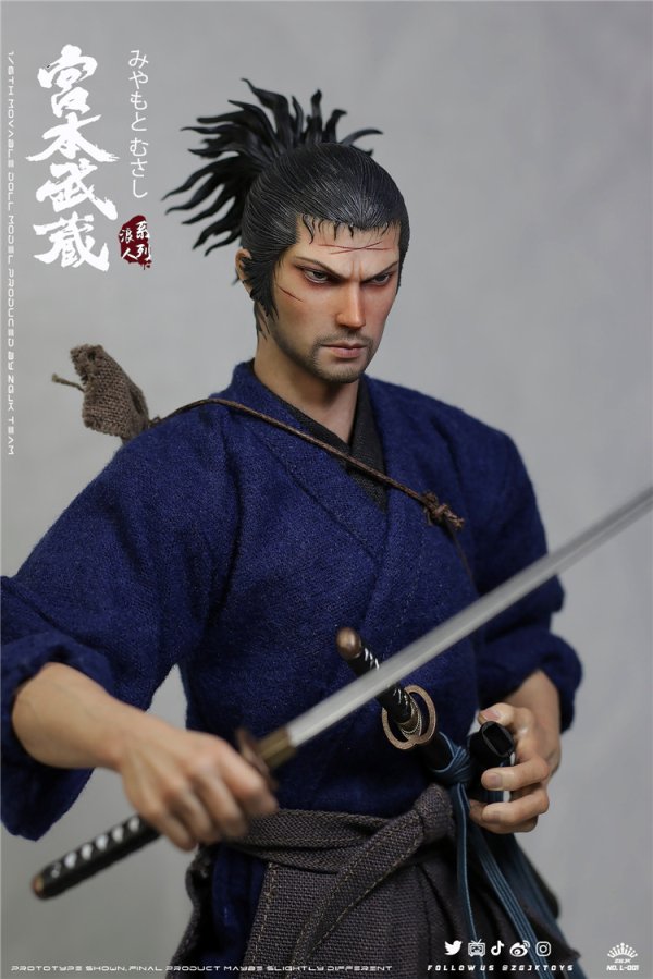 送料無料 1/6 ZGJKTOYS L-001 宮本武蔵 剣術家 日本男性フルセット - 1