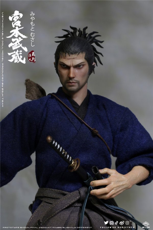 送料無料 1/6 ZGJKTOYS L-001 宮本武蔵 剣術家 日本男性フルセット - 1 