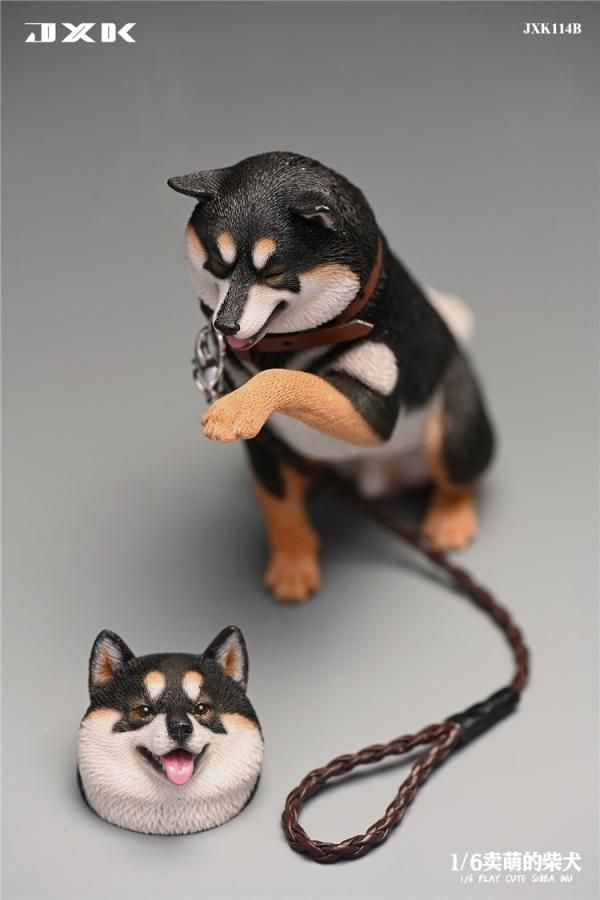 送料無料 1/6 JXK studio JXK114 ダブルヘッド付 PLAY CUTE 柴犬