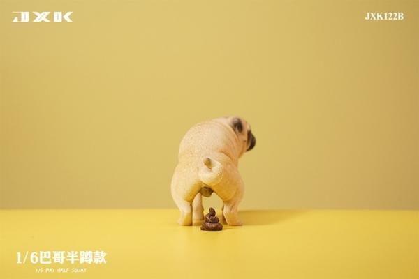送料無料 1/6 JXK studio JXK122 パグ犬 - 1/6フィギュアの通販、予約