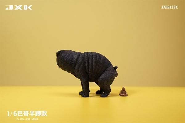 送料無料 1/6 JXK studio JXK122 パグ犬 - 1/6フィギュアの通販