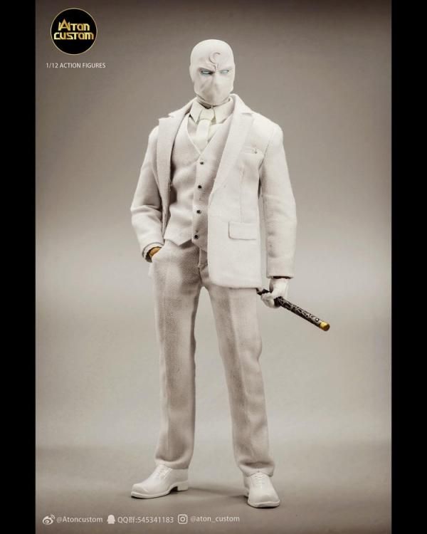 Atoncustom ムーンナイト　ミスターナイト　1/12フィギュア　AC 予約 送料無料 1/12 AtonCustom Mr.night Moon Knight 欧米男性