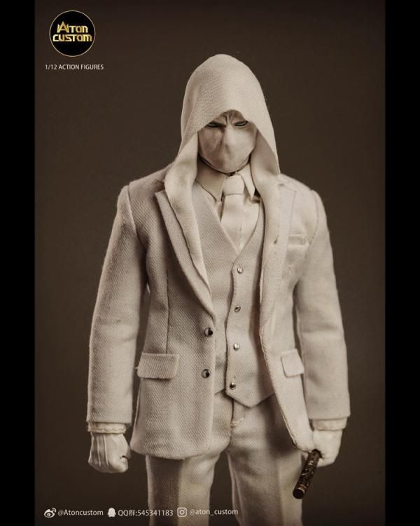 Atoncustom ムーンナイト　ミスターナイト　1/12フィギュア　AC 予約 送料無料 1/12 AtonCustom Mr.night Moon Knight 欧米男性