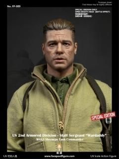 ͽ ̵ 1/6 Facepoolfigure FP-009B US 2nd Armored Division Sergeant Sherman Tank Commander ե륻å