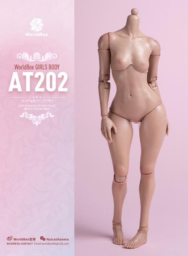 送料無料 1/6 Worldbox AT202 小太り版 アジアン女性素体ボディ